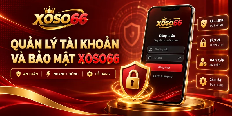 Hướng dẫn quản lý tài khoản đăng nhập và bảo mật thông tin XOSO66